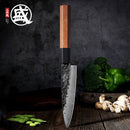 MITSUMOTO SAKARI, 5,6 pulgadas, japonés, acero duradero de alto carbono, cuchillo pequeño hecho a mano, mango de madera duradero, caja de regalo de madera