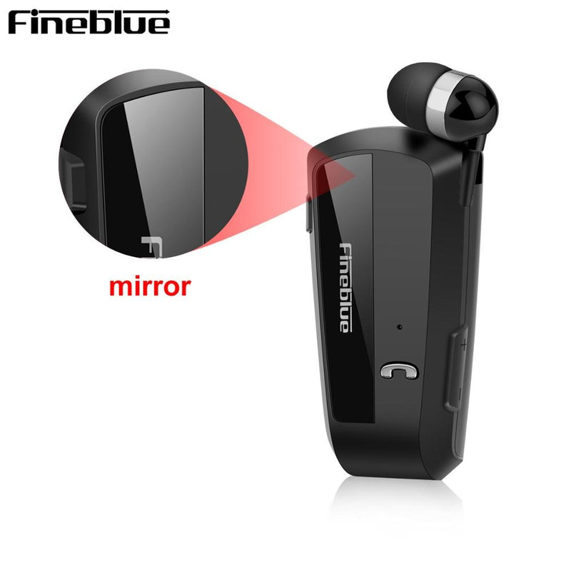 Fineblue F990 El más nuevo auricular inalámbrico de negocios con Bluetooth Sport Driver Auricular Clip telescópico en el auricular estéreo Vibración de lujo