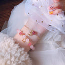 Naturstein Perlen Armbänder für Frauen Mondstein Rosenquarz Energie Armband elastischer Schmuck 925 Silber 14k vergoldet Geschenk