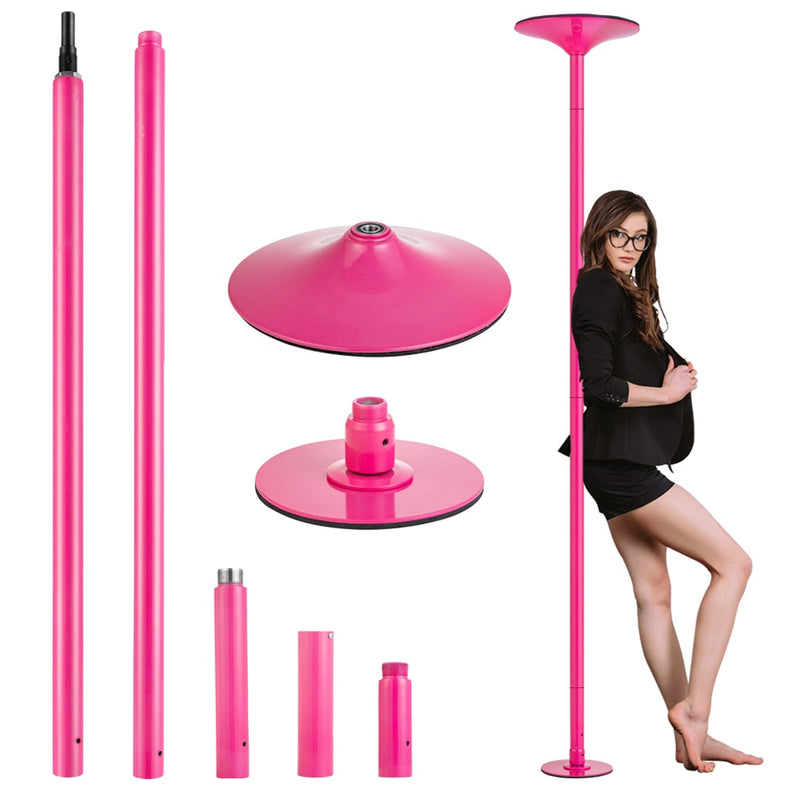 45mm Profesional Golden Stripper Pole Dance Spin Pole Extraíble Home Fitness Ejercicio Training Pole D POLE Kit Freeshipping