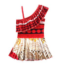 2020 Prinzessin Moana Cosplay Kostüm für Kinder Vaiana Kleid Kostüm mit Halskette für Halloween Kostüme für Kinder Mädchen Geschenke