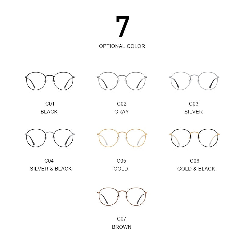 MERRYS DESIGN Klassisches rundes Brillengestell für Herren Damen Mode Kurzsichtigkeit Brillengestelle optische Brillen S2547