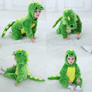 Umorden Baby Dinosaurier Kigurumi Grün Cartoon Tier Kostüm Säugling Kleinkind Kind Bodysuit Jumpsuit Onesie Flanell Bequem
