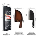 Mosquetón XYj, cuchillo de carnicero, espiga completa, para acampar al aire libre, cubierta de caja de regalo, paquete de supervivencia, cuchillo de acero inoxidable 7cr17