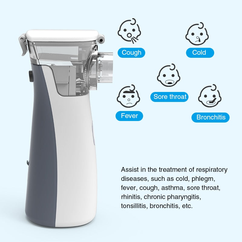 BOXYM nebulizador portátil Mini inhalador de mano nebulizador para niños adultos atomizador nebulizador equipo médico asma