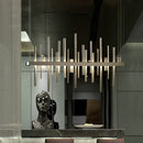 Candelabros LED modernos para barra de bar, decoración de escritorio frontal para casa club nórdica, iluminación de araña de restaurante de lujo simple