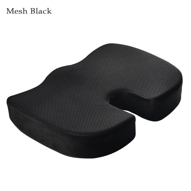 Orthopedics Hemorrhoids Seat Cushion Memory Foam Car Rebound Cushion Office Chair Lumbar Support Pain Relief Breathable Pillow