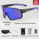 ROCKBROS Polarisierte Photochrome Fahrradbrille Fahrradbrille Outdoor Sports MTB Fahrrad Sonnenbrille Brille Brillen Myopie Rahmen