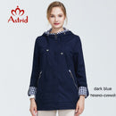 Astrid primavera otoño nueva llegada mujer gabardina corta de gran tamaño para mujer con capucha abrigo de mujer con cremallera AS-9013