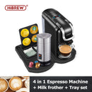 HiBREW Kaffeemaschine 19Bar 4in1 Mehrere Kapseln Expresso Cafetera Dolce Milk&amp;Nexpresso Kapsel ESEpod Gemahlene Kaffeekapsel H2
