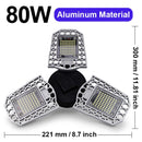 Goodland LED Lampe E27 LED Birne 60W 80W 100W Garagenlicht 110V 220V Verformungslicht für Werkstatt Lager Fabrik Fitnessstudio