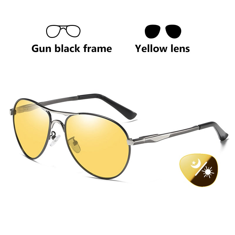 2022 Neue Trend Intelligente Luftfahrt Photochrome Sonnenbrille Polarisierte Männer Tag Nachtsicht Fahren Sonnenbrille Männliche gafas de sol