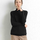 Frauen Rollkragenpullover aus Merinowolle und Kaschmir mit langen Ärmeln Herbst-Winter-Pullover Damen Strickpullover Damen Pullover Pullover