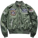 Hip-Hop-Jacke Herren Hochwertige dicke Armee-Marine-Weiß-Militärmotorrad Ma-1-Flieger-Pilot Herren-Baseball-Bomberjacke Herren