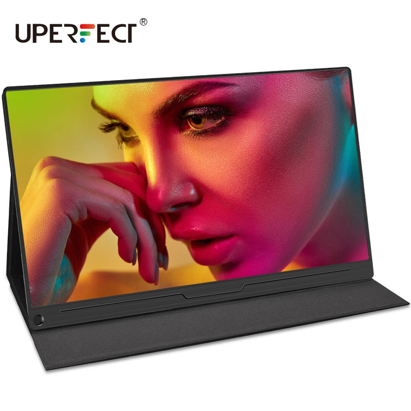 UPERFECT Tragbarer 4K-Monitor für Laptop-PC 15,6 IPS 3840 x 2160 UHD Externer Bildschirm Mobiles LCD-Display USB C Xbox PS4 Switch HDMI