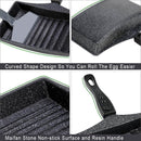 TEENRA Wave Bottom Maifanite Stone Egg Rolling Pan Non-stick Egg Frying Pan Bacon Hot Dog Eggs Maker For Breakfast Kitchen Tools