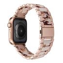 Harz Edelstahlarmband Armband für Apple Watch 5 Band 44mm iwatch 42mm Serie 5 4 3 2 Handgelenk Zubehör Schleife 40m Armband