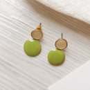 Pendientes de mujer temperamento geométrico Irregular de restauración de formas antiguas pendientes redondos pendientes de Metal al por mayor 002