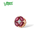 VISTOSO Gold Pendant For Women Genuine 14K 585 Yellow/Rose/White Gold Emerald/Ruby/Sapphire Diamond Engagement Gift Fine Jewelry