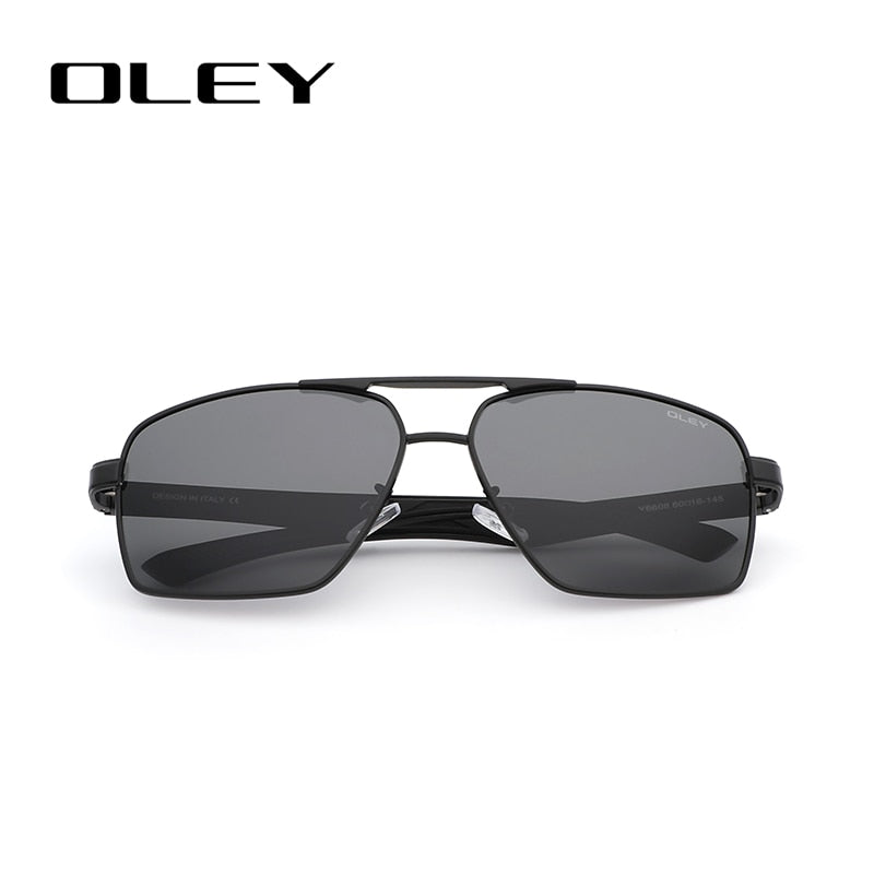 OLEY Brand Design Classic Pilot Polarized Sunglasses Men&