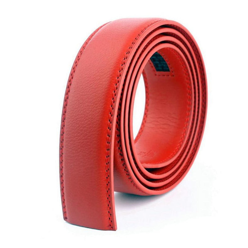 HIDUP Good Quality Real Genuine Leather Automatic Model Belt for Men Blue Colour Strap Only Without Buckle 3.5cm Width LUWJ17