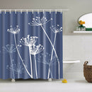 Floral bambú diente de león arce hoja flor tela impermeable poliéster ducha cortinas baño cortina baño accesorio impresión