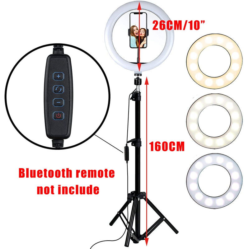 LED Füllringlicht 160CM Stativ Telefonhalter Selfie Make-up Live Streaming YouTube Dimmbare Ringlicht Fotolampe