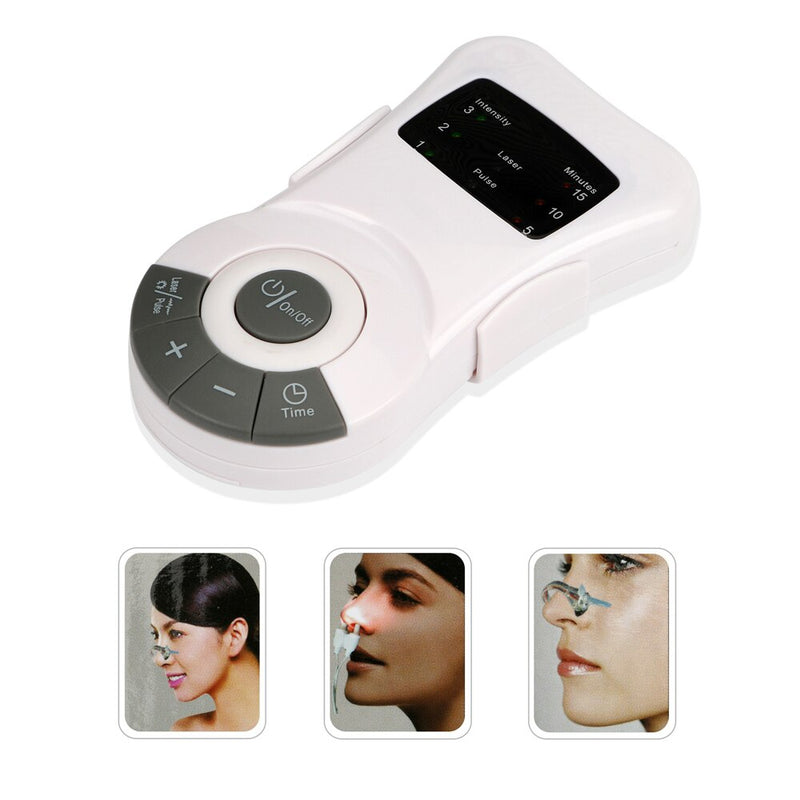 Allergic Rhinitis Laser Treatment Machine Hay Fever Therapy Low Frequency Sinusitis Cure Nose Clip Rhinitis Allergy Reliever