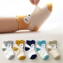 5 Paar/Los Baumwolle Baby Socken Drucken Schnurrbart Mädchen Jungen Kinder Socken Frühling Herbst Säuglingskleinkind Kinder Socken Für 1-3 Jahr