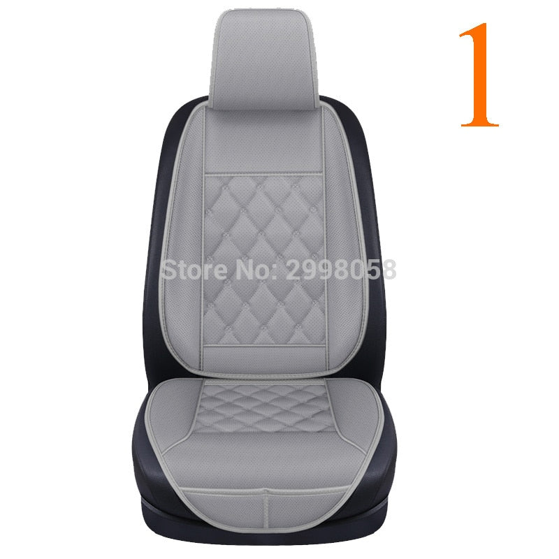 Waterproof Leather Car Seat Cover Protector Mat Universal Front Backret Breathable Car Van Auto Seat Cushion Protector Pad