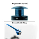 Carrete de pesca giratorio de doble carrete, brazo de Metal l, carretes de pesca, alimentador de carpa de agua salada, carrete de fundición Baitcast