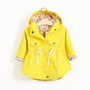 2021 Spring Autumn Girls Windbreaker Coat Jackets Baby Kids Flower Embroidery Hooded Outwear For Baby Kids Coats Jacket Clothing