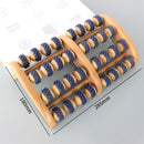 Hölzerne Fußmassagerolle Großes fünfreihiges Holzfußmassagegerät Stimulierende Akupunkturpunktfüße Plantarfasziitis-Rolle Reflexzonenmassage