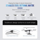 AZDENT Dental Schnittmatrizen Konturiertes System Metallmatrizen Zahnmatrizenband Harz Klemmtrennring Autoklavierbar