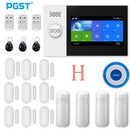 PGST Wireless Home WIFI GSM Sicherheitsalarmsystem Einbrecher Home Security mit PIR-Bewegungsmelder Detektor Einbruchmeldeanlage