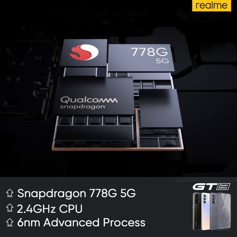 [Weltpremiere auf Lager] realme GT Master Edition Snapdragon 778G Smartphone 120Hz AMOLED 65W SuperDart Charge Russische Version