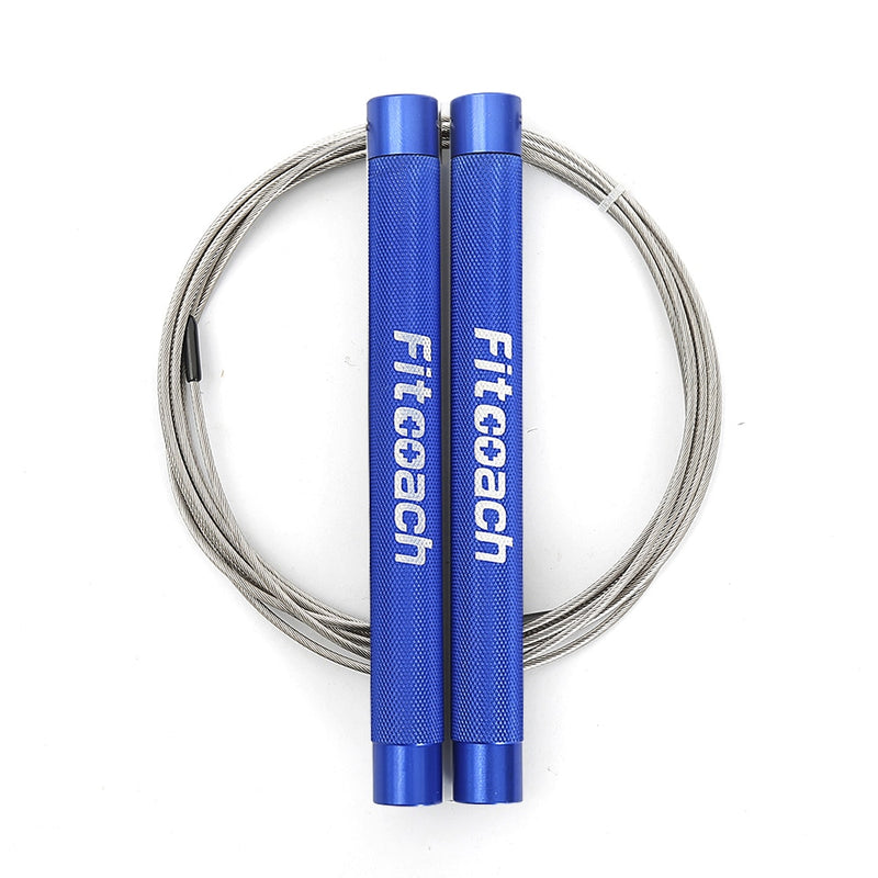 Fitcoach Speed ​​Jump Rope Verstellbares Springseil aus Aluminium für Fitness, Ausdauertraining, Intensitätstraining