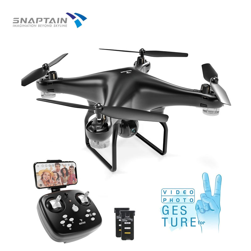 SNAPTAIN SP600 Drone con cámara WiFi FPV RC Quadcopter 720P HD Cámara Control de gestos de voz RC dron para principiantes regalo
