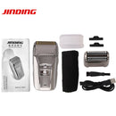 Elektrorasierer für Männer Rasiermaschine Rasieren Bartschneider USB-Kabel Retro-Kolben-Doppelschneidkopf Galvanikkörper