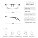 MERRYS DESIGN Men Titanium Alloy Glasses Frame Business Style Male Square Ultralight Eye Myopia Prescription Eyeglasses S2057