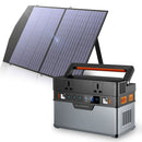 ALLPOWERS Solargenerator, tragbares 110-V-/220-V-Kraftwerk, mobile Notstromversorgung mit faltbarem 18-V-Solarpanel-Ladegerät