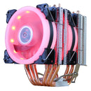 CPU-Kühler Hohe Qualität 6 Heatpipes Dual-Tower-Kühlung 9 cm RGB-Lüfter LED-Lüfterunterstützung 3 Lüfter 3-poliger CPU-Lüfter für AMD und Intel