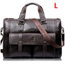 Männer Leder Schwarz Aktentasche Business Handtasche Messenger Bags Männliche Vintage Umhängetasche Herren Große Laptop Reisetaschen Hot XA177ZC