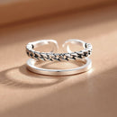 NEHZY S925 Stempelring Hohe Qualität Hohle Frau Modeschmuck Einstellbarer Ring Retro Thai Silber Schwarz Heißer Verkauf