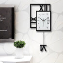 Big Size Swing Wanduhr Watch Home Wohnzimmer Große Wanduhr Arbeitszimmer Modedekoration