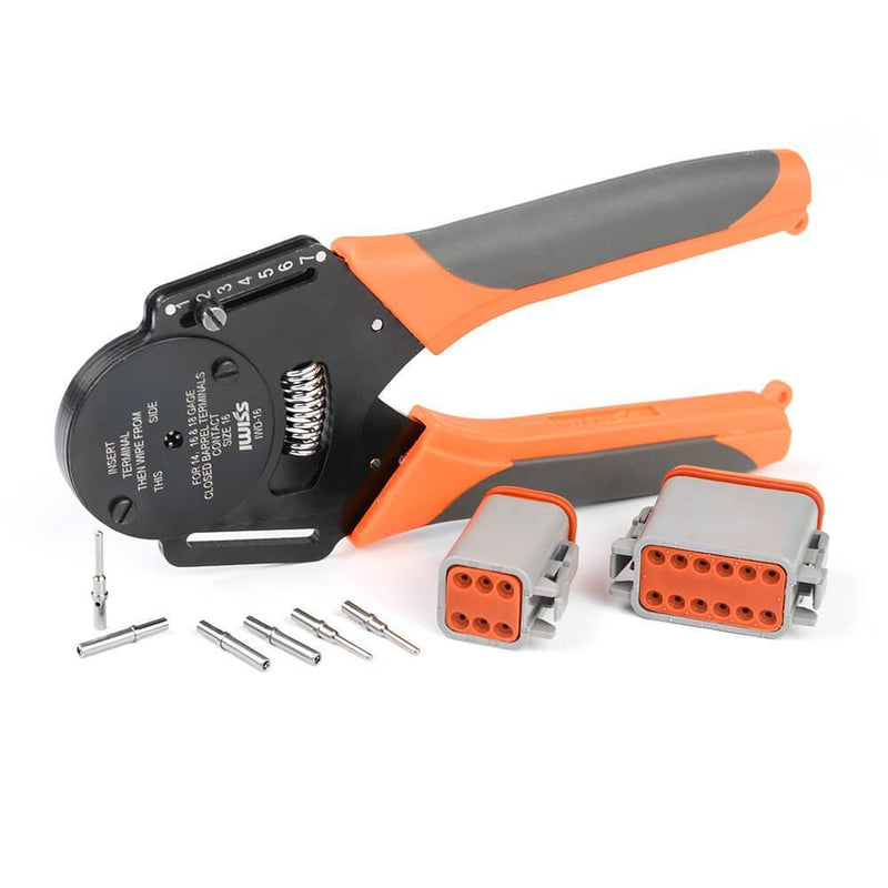 IWD-16 Suitable for Deutsch Connector Crimping Pliers Machining Car Terminal lathe Male and Female Pin 16