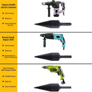 1pc 32mm/42mm HSS Firewood Splitter Drill Bit Round/Hex/Triangle Shank Wood Split Cone Drill Bit Woodworking Tools