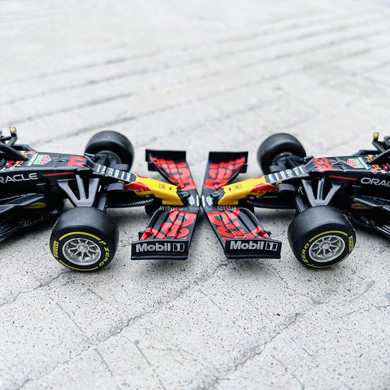 Bburago 1:43 2021 F1 Red Bull Racing RB16B 33 # Verstappen 11 # Sergio Perez Fórmula uno Simulación aleación súper modelo de coche de juguete