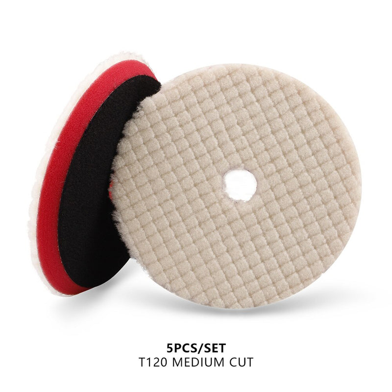 (Bulk Sales) SPTA 3Inch/5Inch/6Inch Japanese Polishing Wool Pad Buffer Woollen Polishing Pad For Automotive Scratch Removing