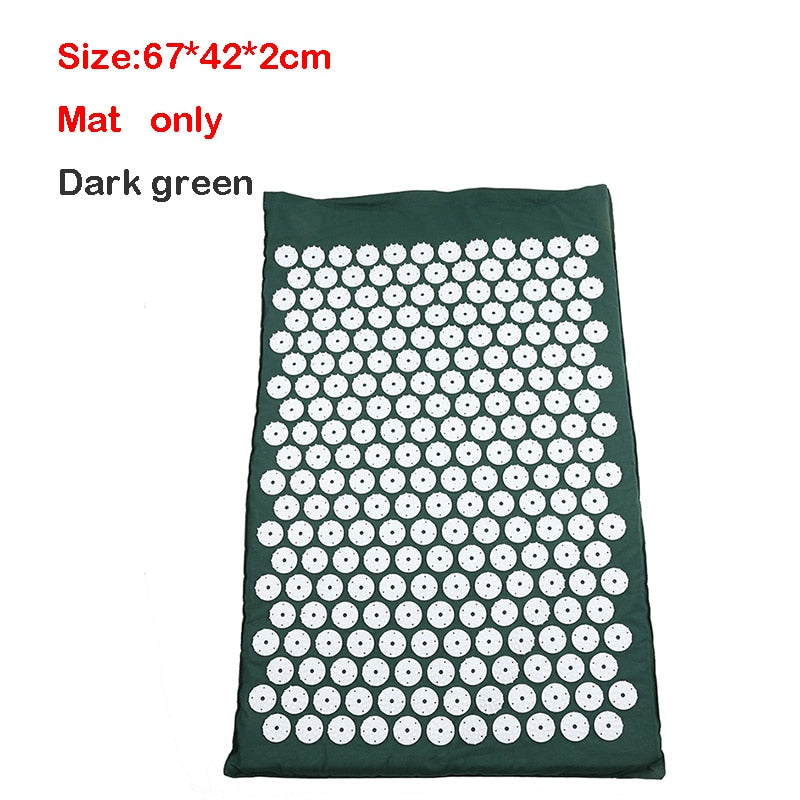 Yoga Acupressure Mat Back Body Relieve Stress Tension ABS spike Acupressure Massage Relaxation Pain Pad Mat